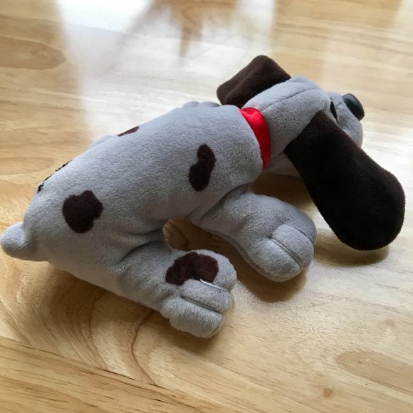 Vintage 1980s Tonka Pound Puppies Grey with Brown Spots 🐶 - Picture 6 of 14